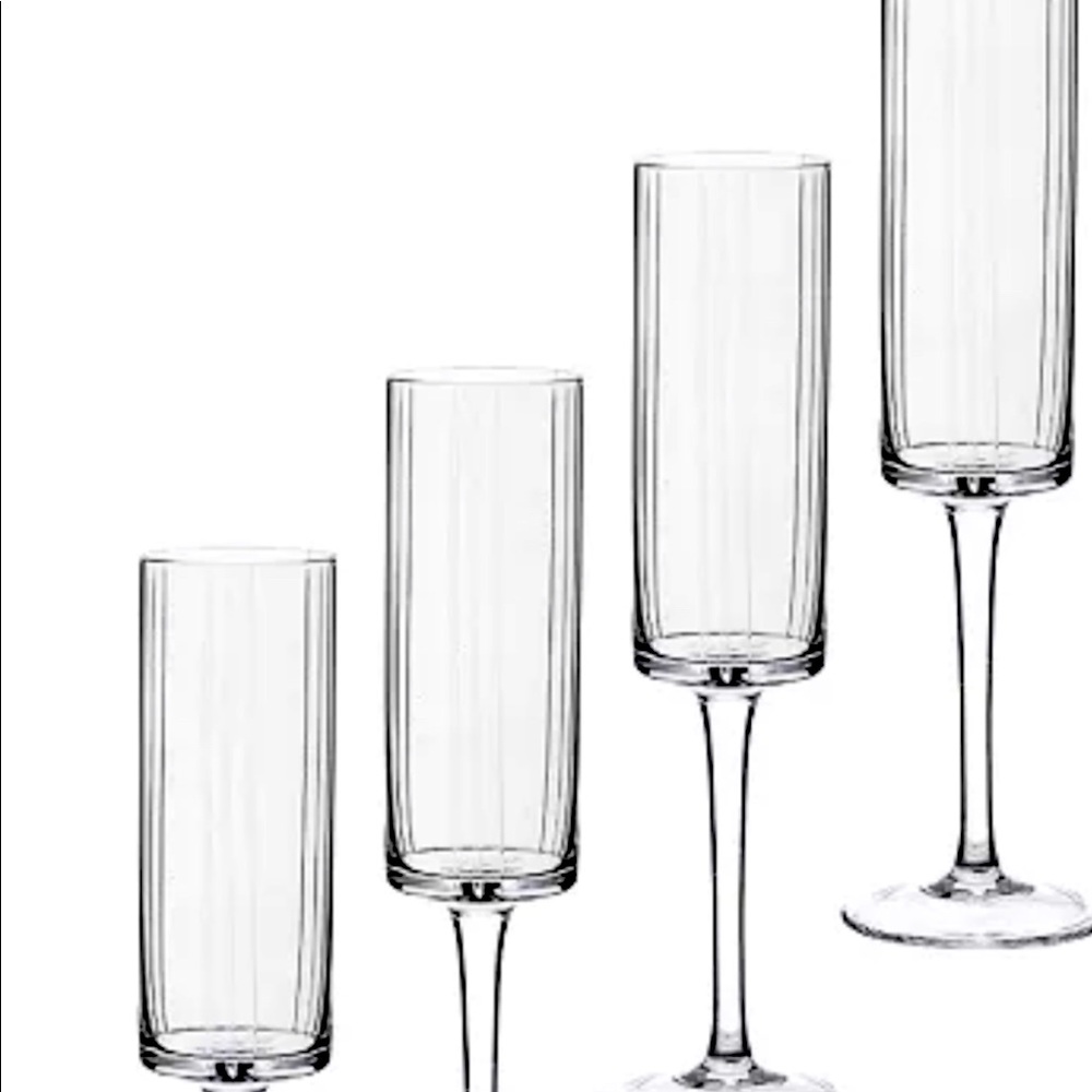 Qualia Glass Trilogy Crystal Champagne flutes 2